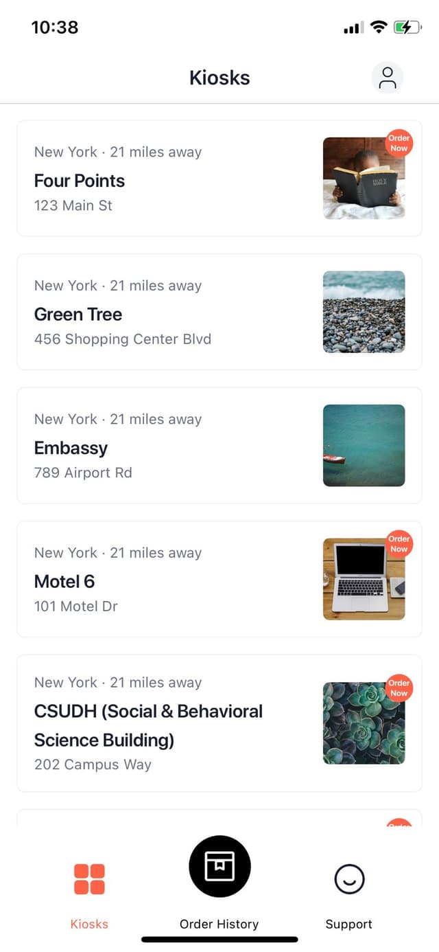 Accessible Vending Machine App mobile